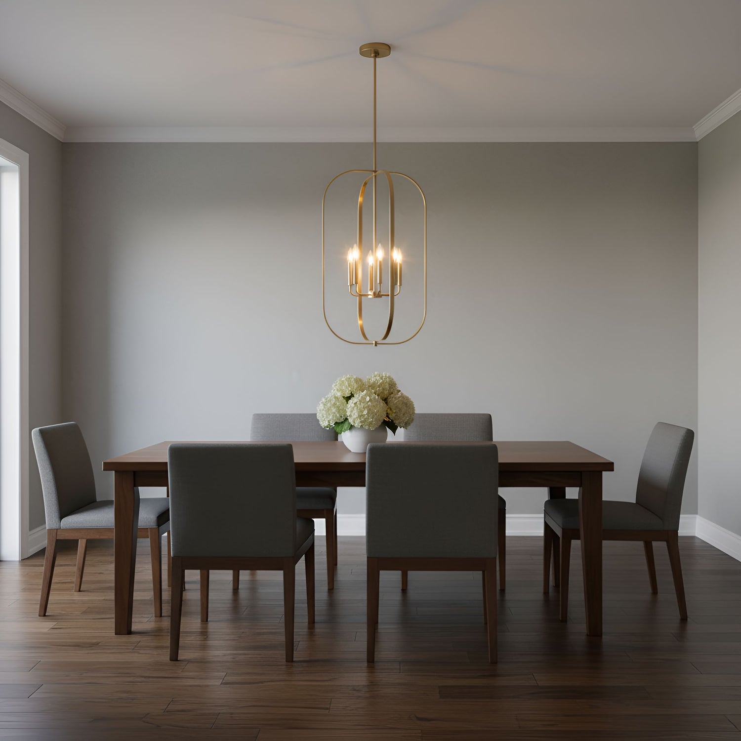 Generation Lighting - GLC1316SB - Six Light Chandelier - Loretto - Satin Brass