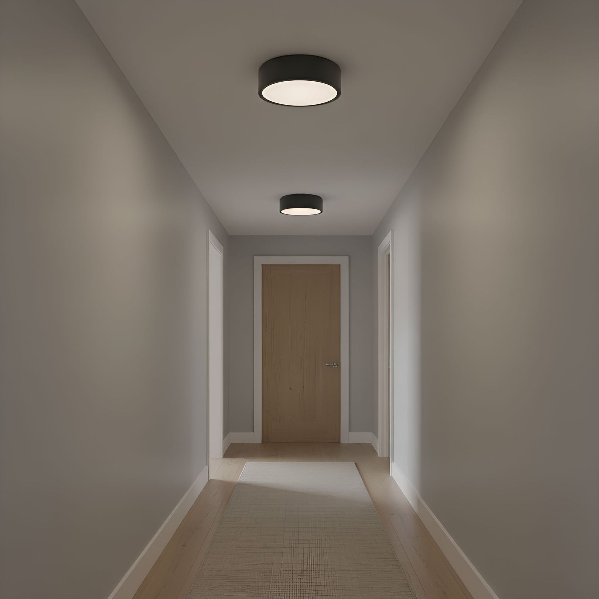Generation Lighting - GLF1032MBK - Flush Mount - Albee - Midnight Black