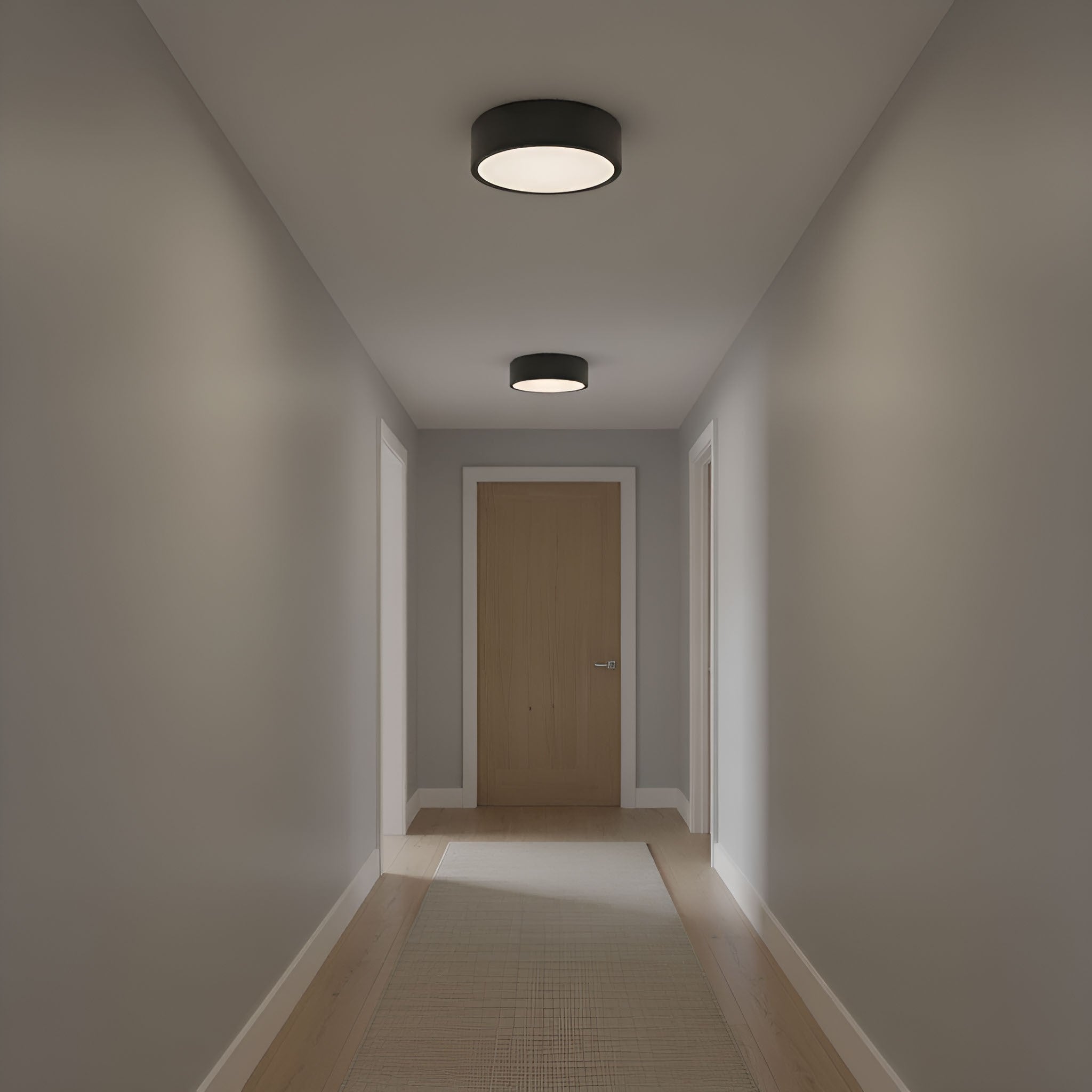 Generation Lighting - GLF1032MBK - Flush Mount - Albee - Midnight Black