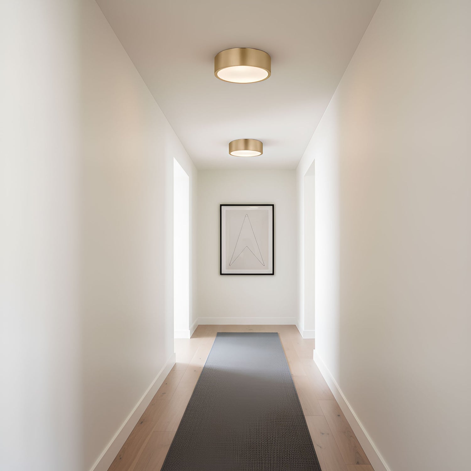Generation Lighting - GLF1032SB - Flush Mount - Albee - Satin Brass