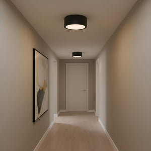 Generation Lighting - GLF1041MBK - Flush Mount - Albee - Midnight Black