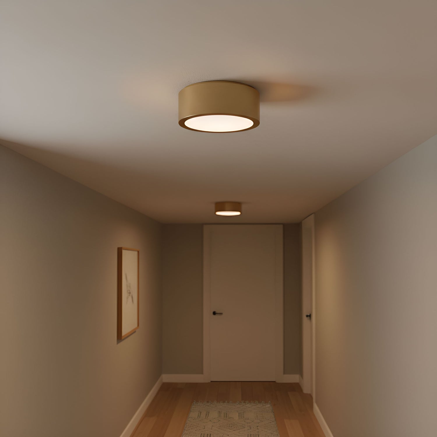 Generation Lighting - GLF1041SB - Flush Mount - Albee - Satin Brass