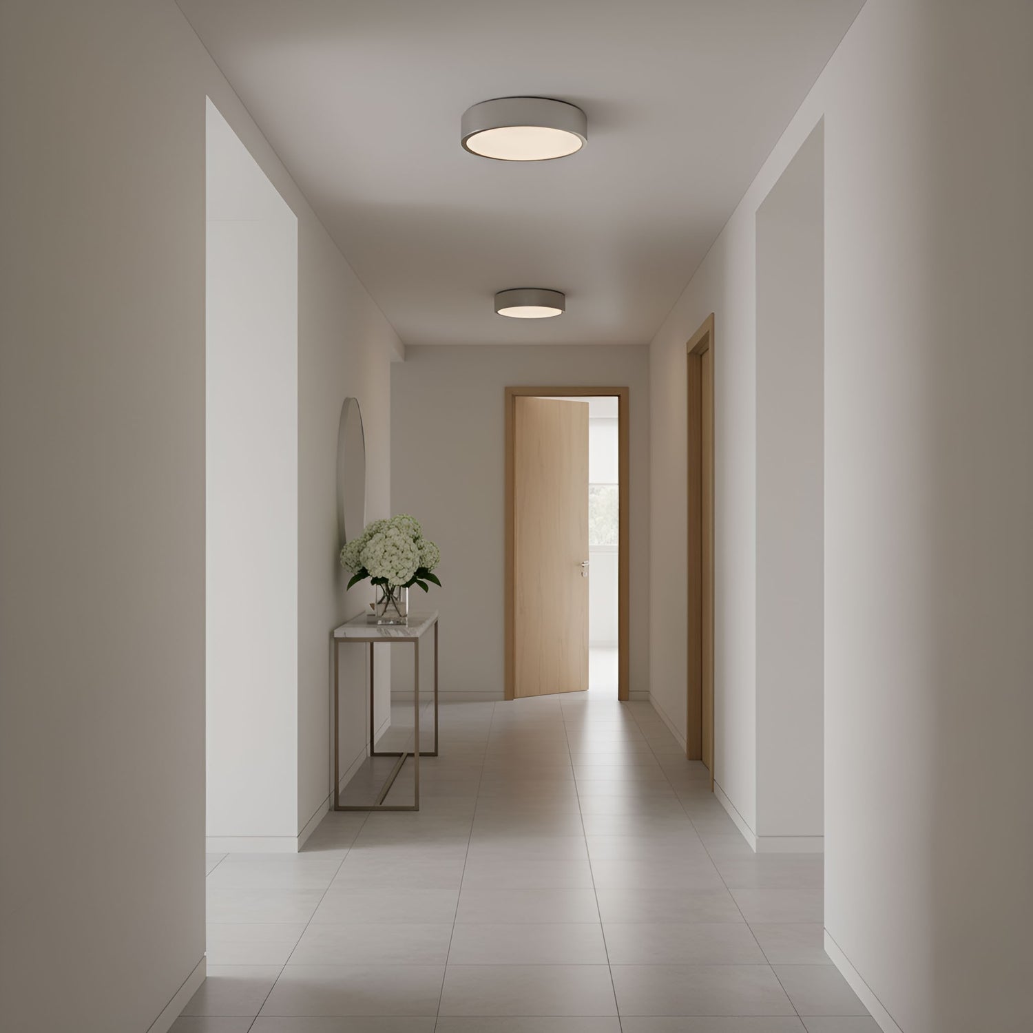 Generation Lighting - GLF1053BS - Flush Mount - Albee - Brushed Nickel