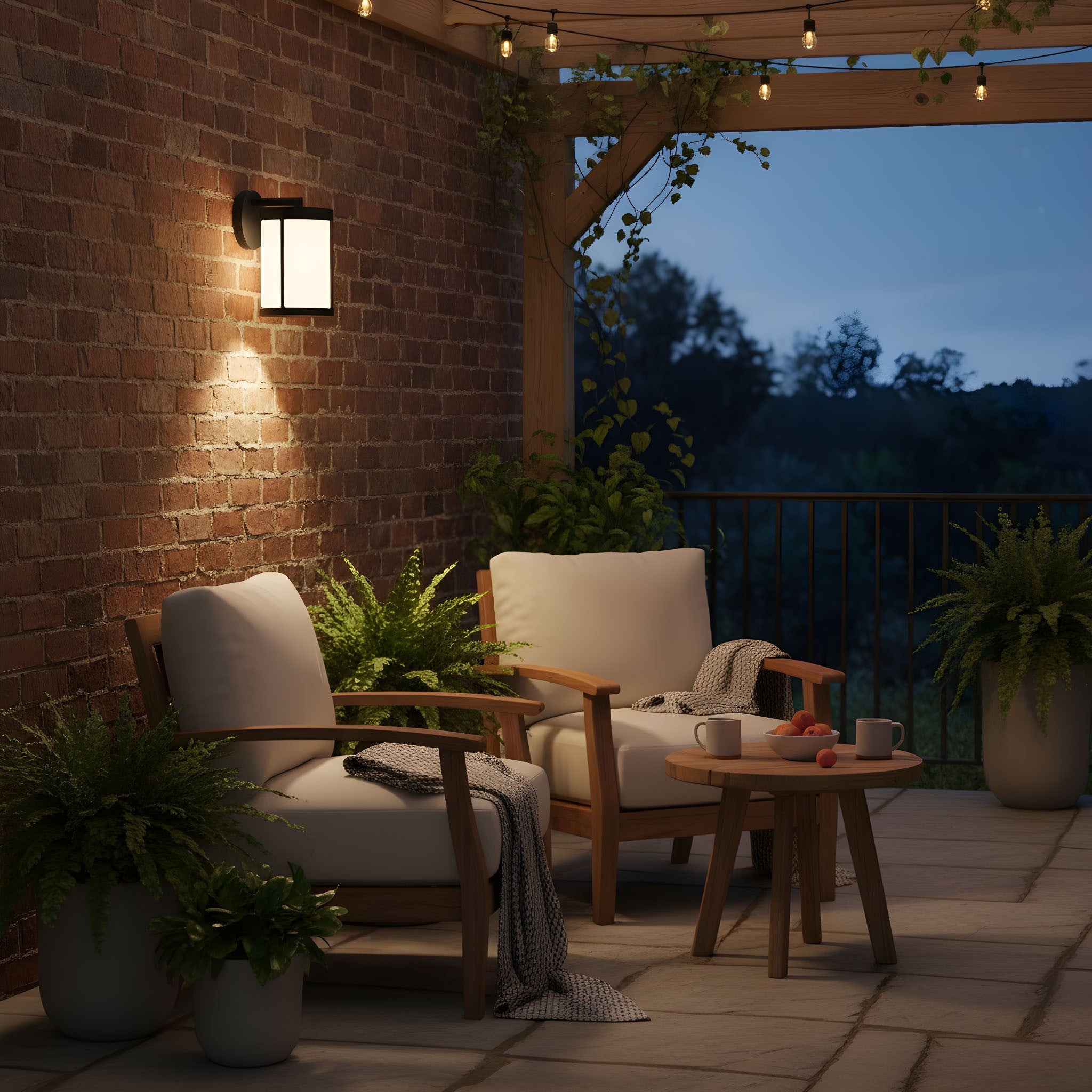 Generation Lighting - GLO1091OE-TXB - Lantern - Luning - Textured Black