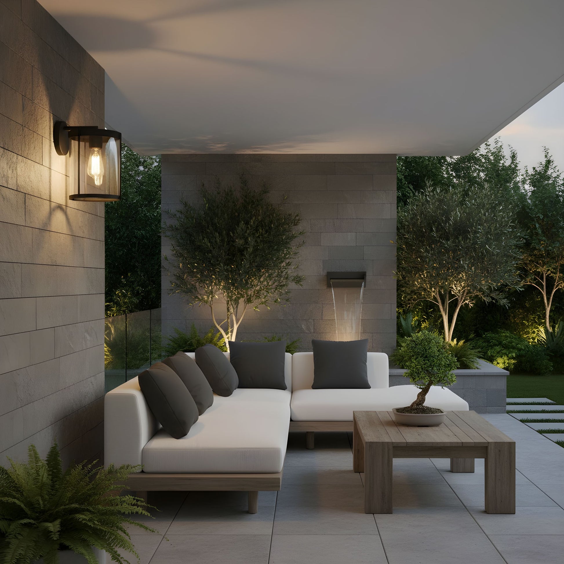 Generation Lighting - GLO1101C-TXB - Lantern - Luning - Textured Black