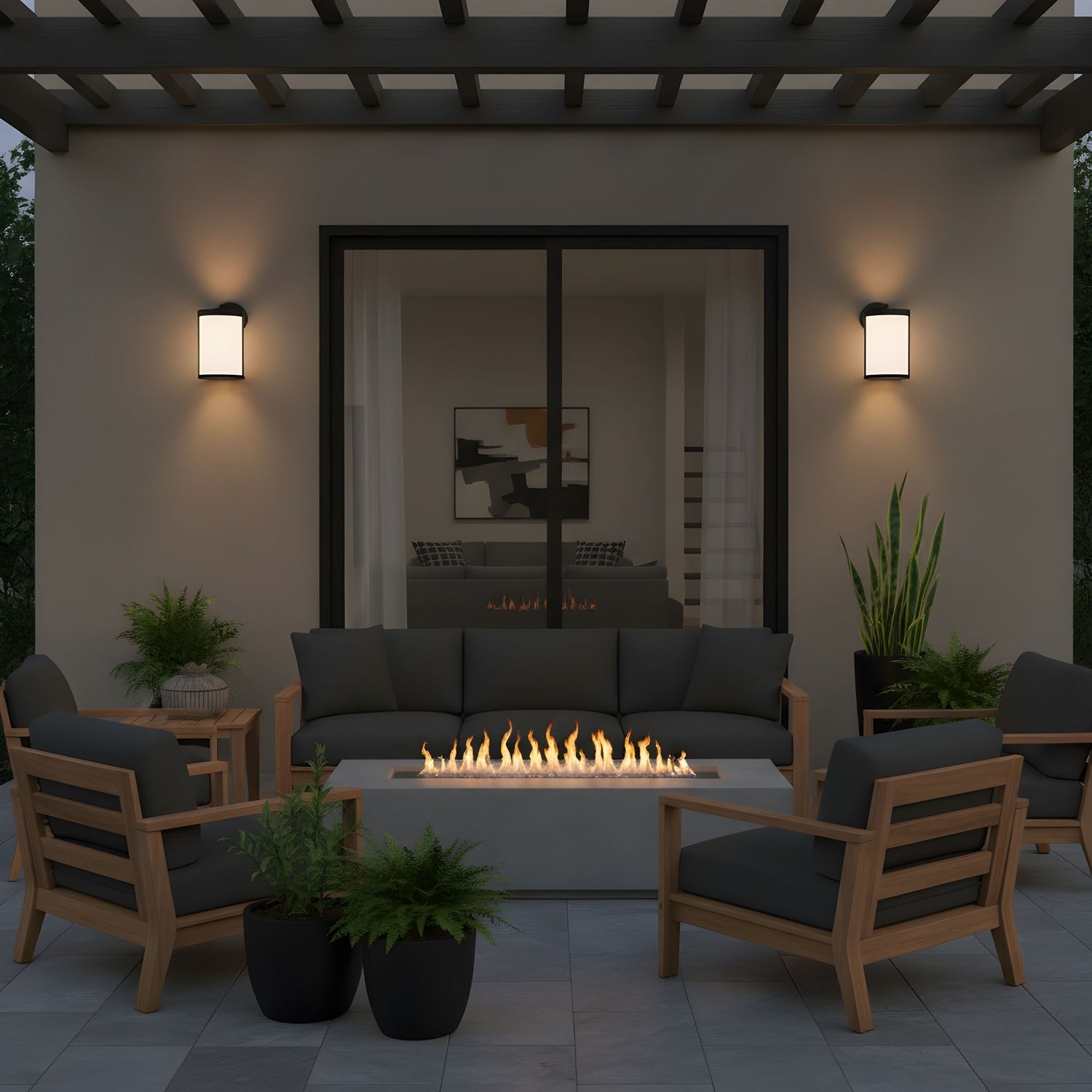 Generation Lighting - GLO1101OE-TXB - Lantern - Luning - Textured Black