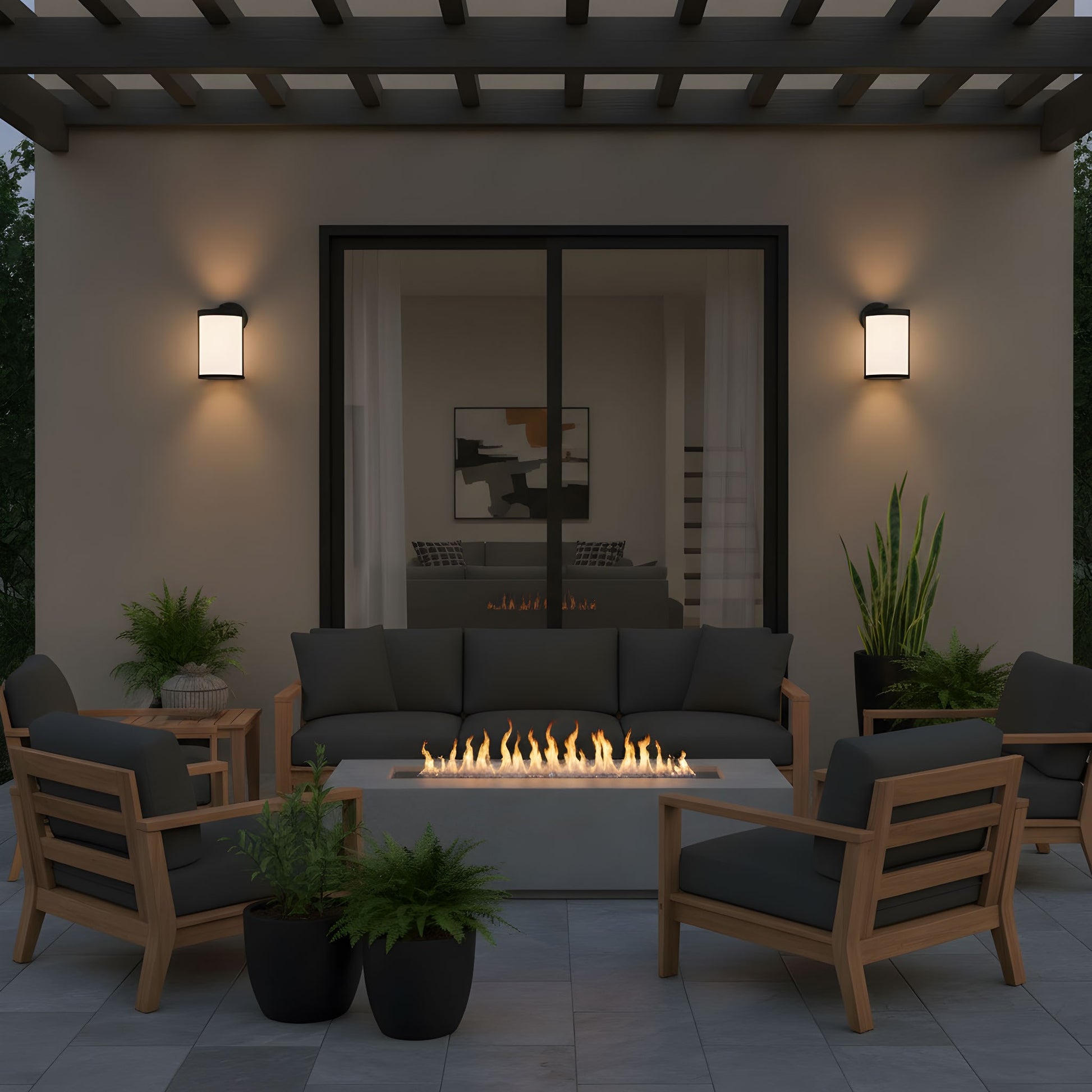 Generation Lighting - GLO1101OE-TXB - Lantern - Luning - Textured Black