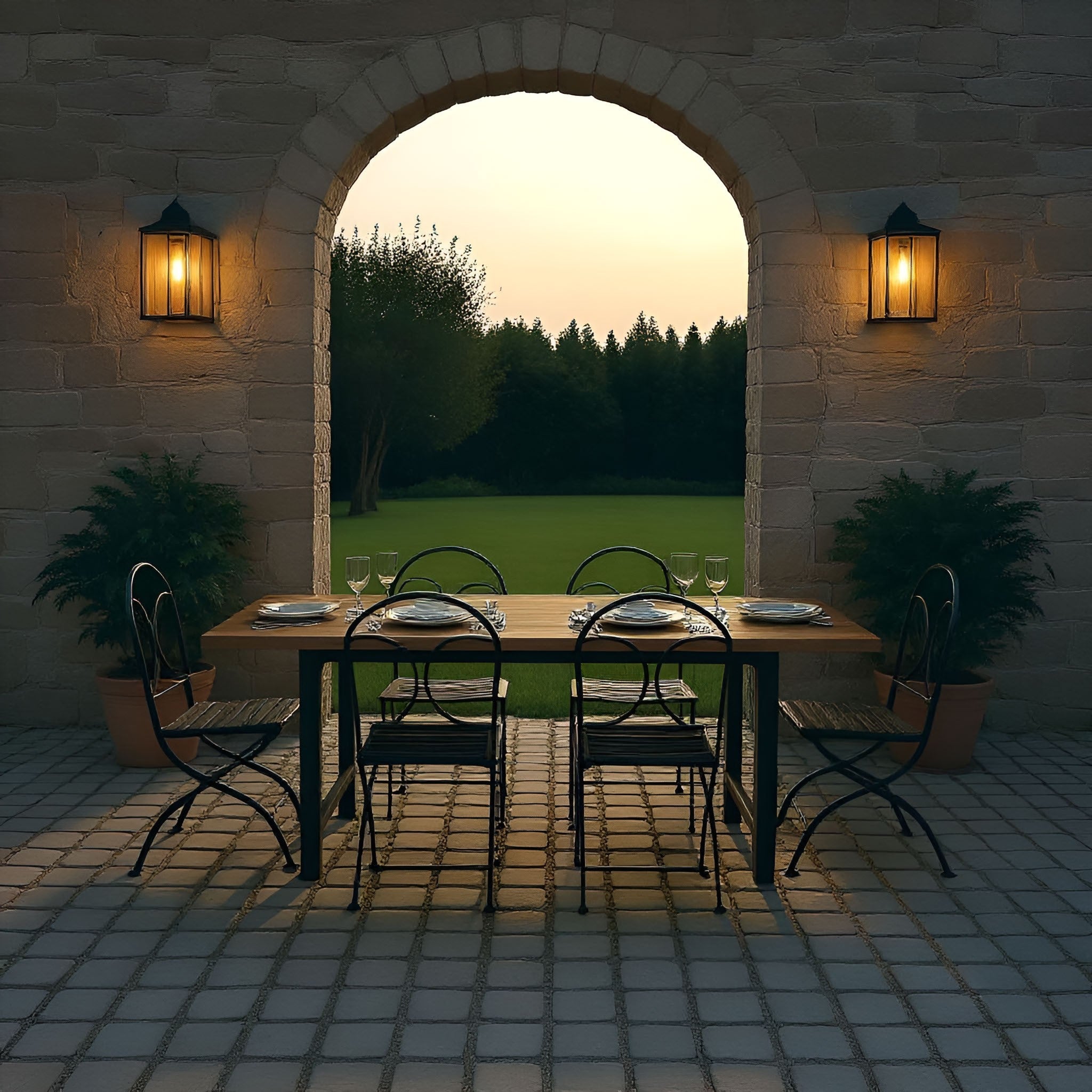 Generation Lighting - GLO1111C-TXB - Lantern - Luning - Textured Black