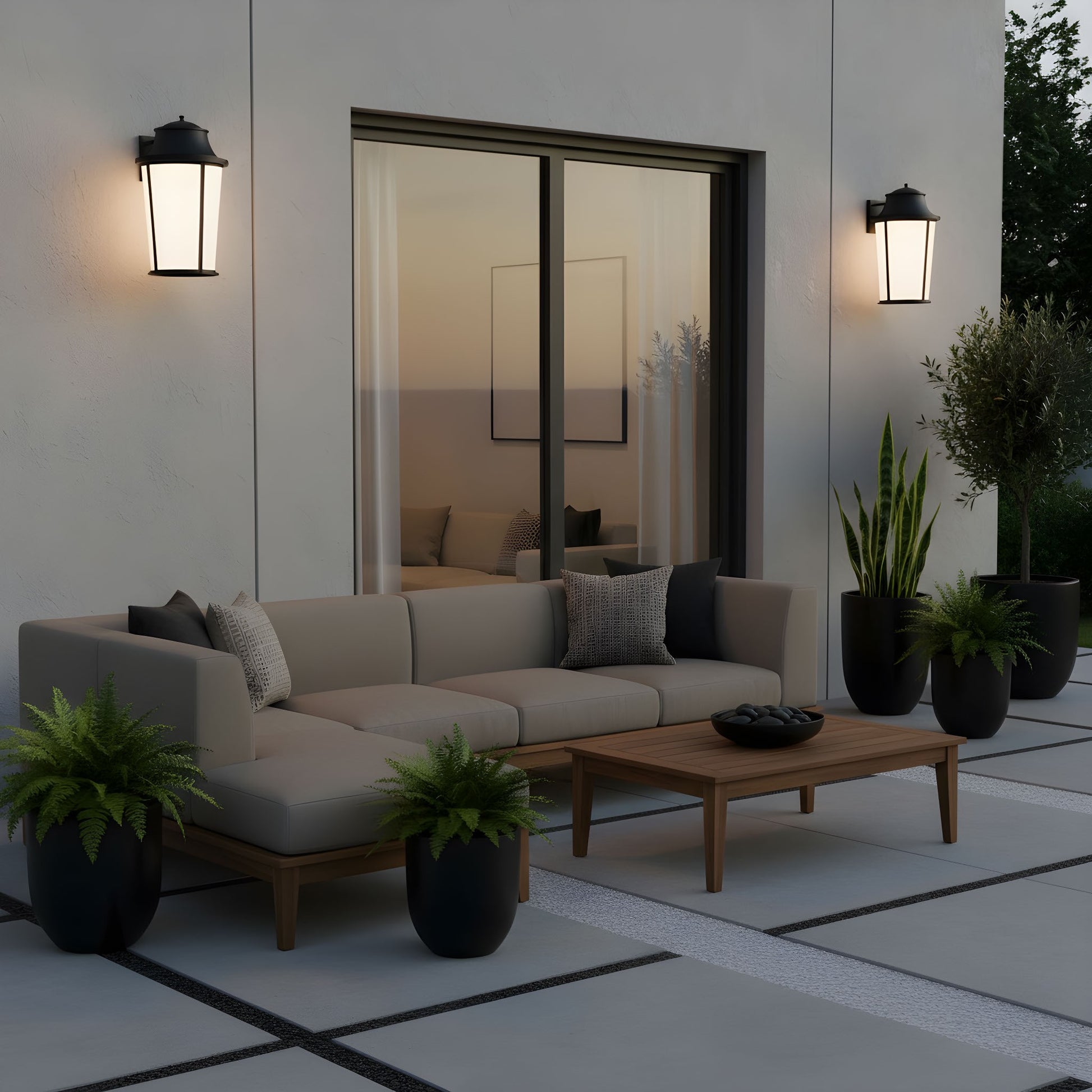 Generation Lighting - GLO1181TXB - Lantern - Portola - Textured Black