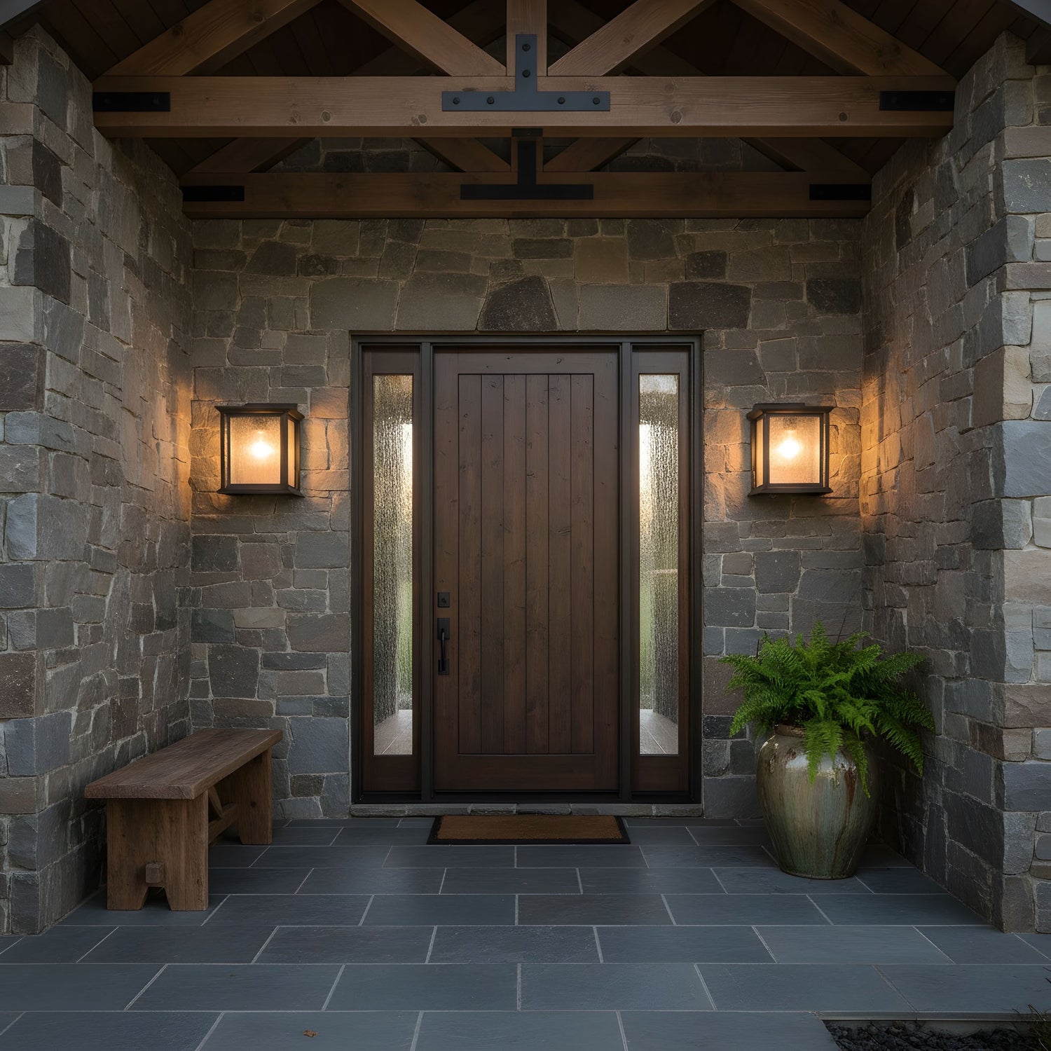 Generation Lighting - GLO1201TXB - Lantern - Audley - Textured Black
