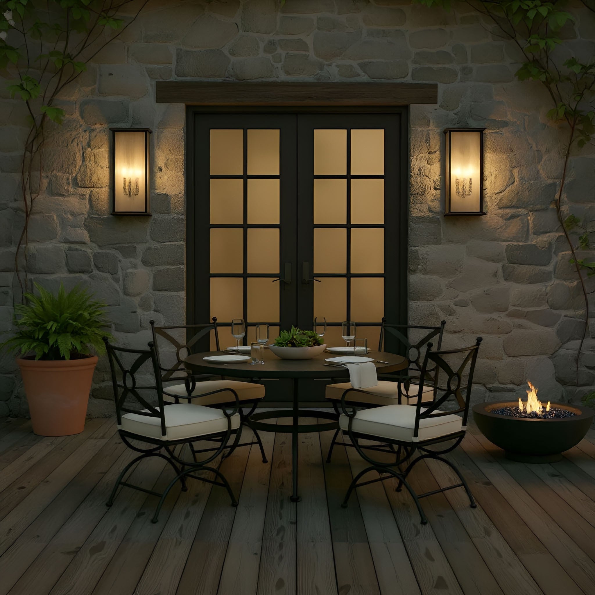 Generation Lighting - GLO1233TXB - Lantern - Audley - Textured Black