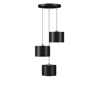 Accord Lighting - 1543.44 - Three Light Pendant - Element - Charcoal
