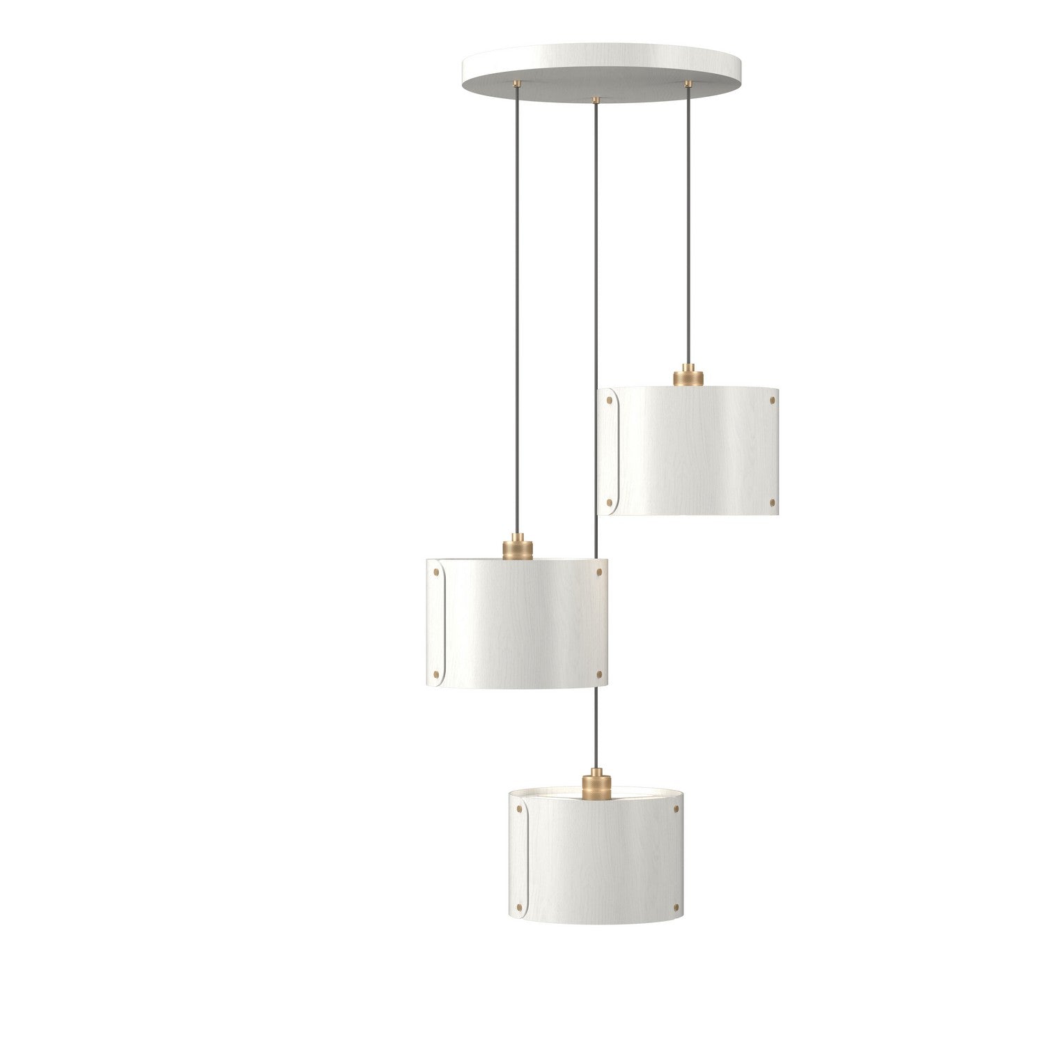 Accord Lighting - 1543.47 - Three Light Pendant - Element - Organic White
