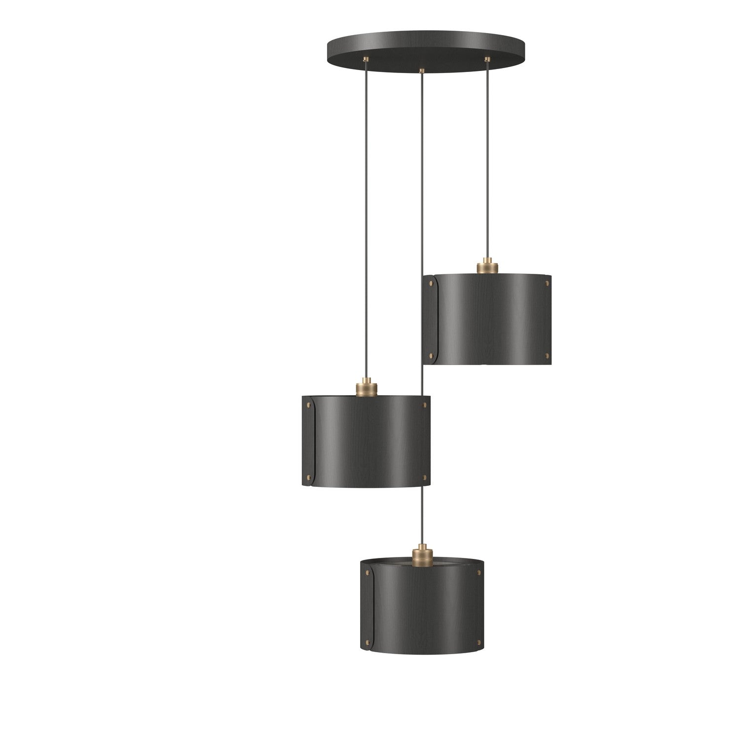 Accord Lighting - 1543.50 - Three Light Pendant - Element - Organic Grey