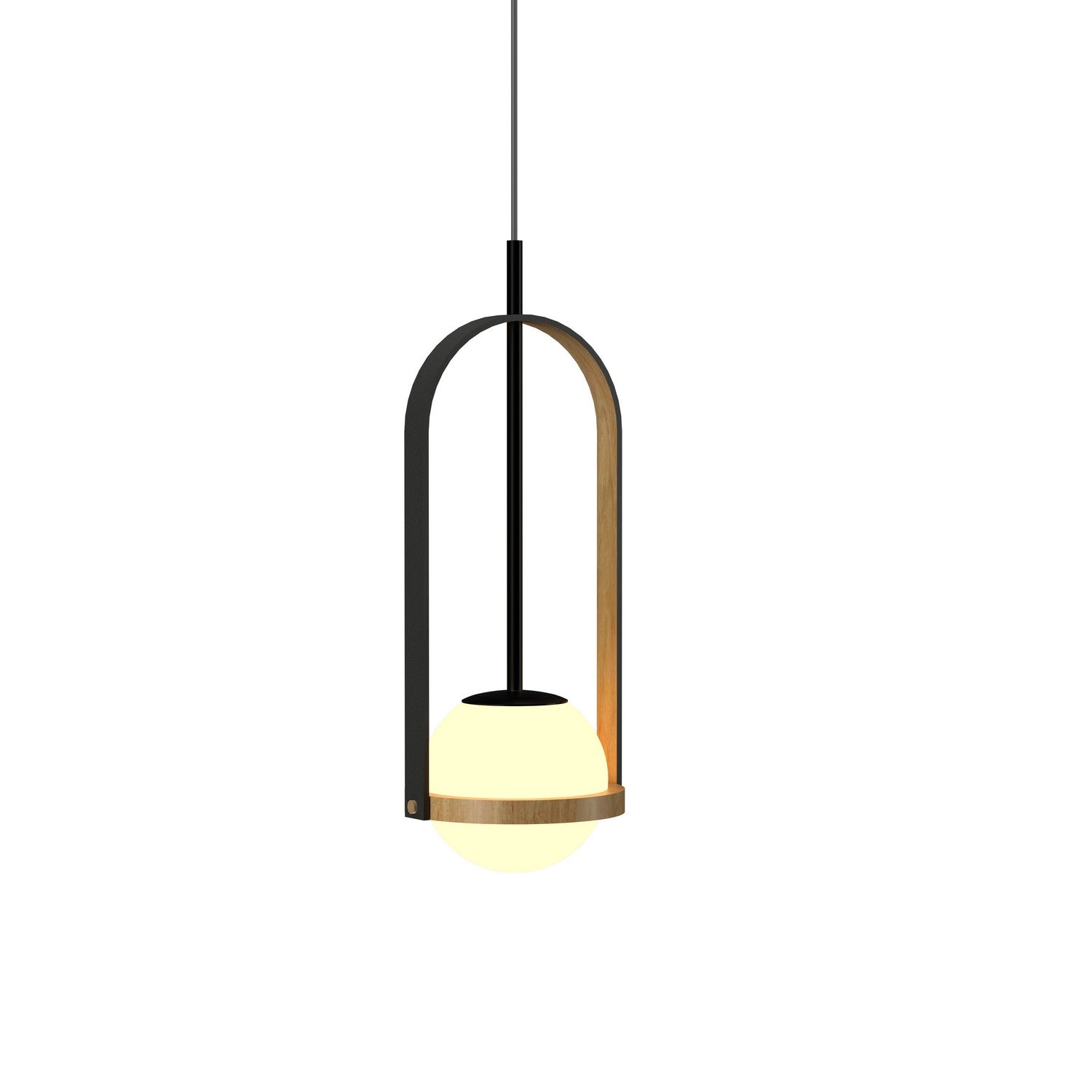 Accord Lighting - 1544.09 - One Light Pendant - Strap - Louro Freijo