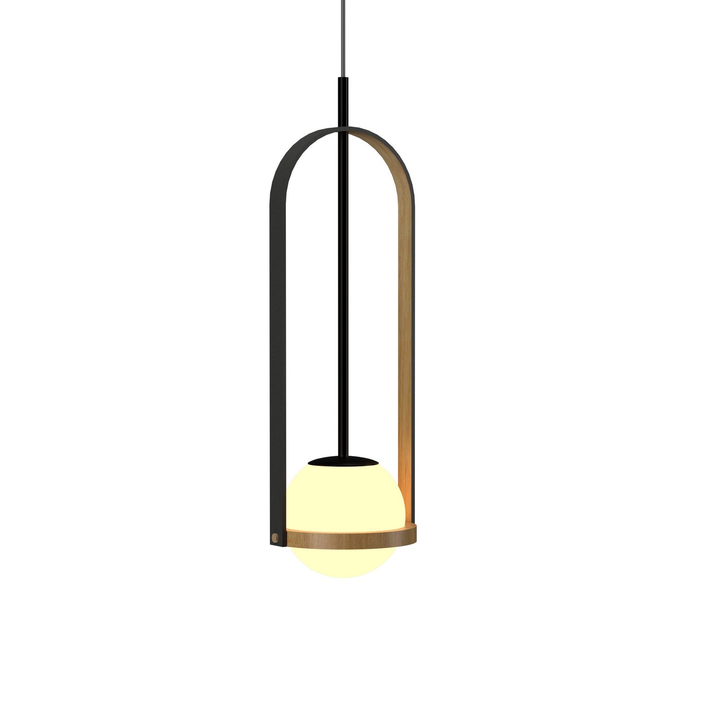 Accord Lighting - 1545.09 - One Light Pendant - Strap - Louro Freijo