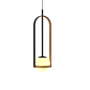 Accord Lighting - 1545.12 - One Light Pendant - Strap - Teak