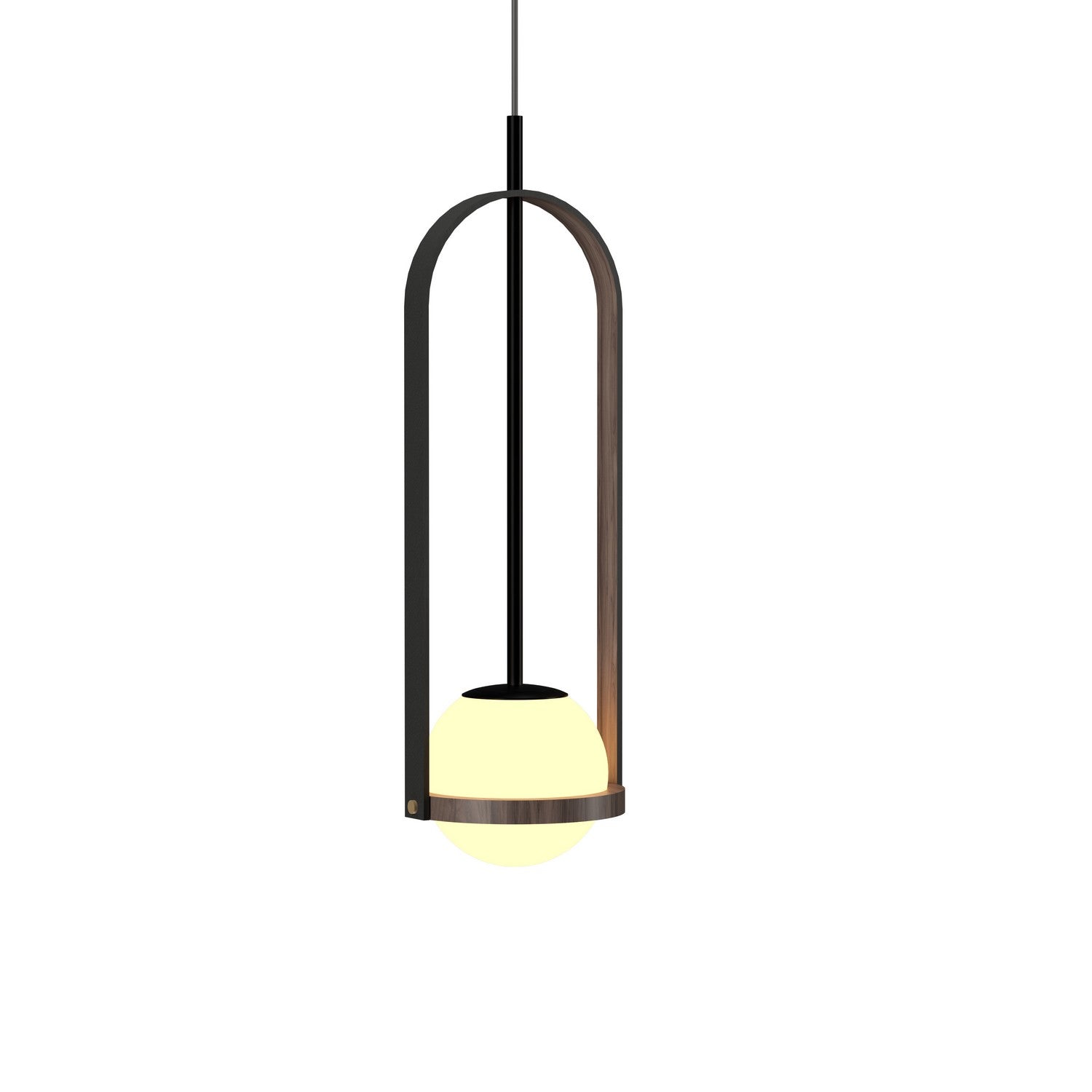 Accord Lighting - 1545.18 - One Light Pendant - Strap - American Walnut