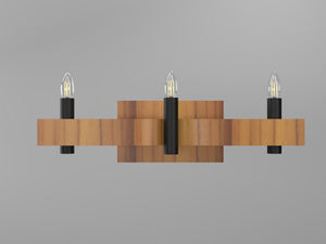 Accord Lighting - 4212.12 - Three Light Wall Lamp - Flow - Teak