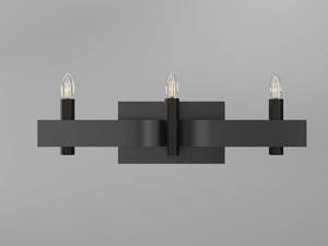 Accord Lighting - 4212.44 - Three Light Wall Lamp - Flow - Charcoal