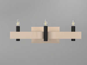 Accord Lighting - 4212.48 - Three Light Wall Lamp - Flow - Organic Cappuccino
