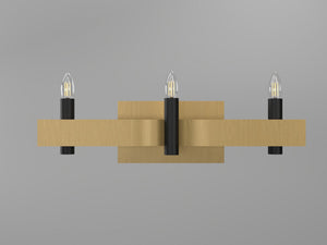 Accord Lighting - 4212.49 - Three Light Wall Lamp - Flow - Organic Gold