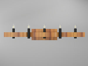 Accord Lighting - 4214.12 - Four Light Wall Lamp - Flow - Teak