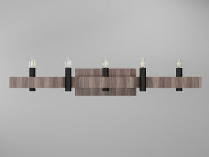 Accord Lighting - 4214.18 - Four Light Wall Lamp - Flow - American Walnut