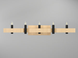 Accord Lighting - 4214.34 - Four Light Wall Lamp - Flow - Maple