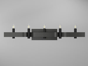 Accord Lighting - 4214.44 - Four Light Wall Lamp - Flow - Charcoal