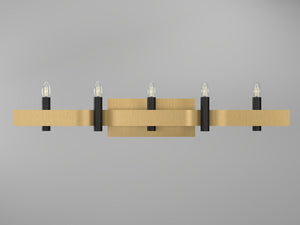 Accord Lighting - 4214.49 - Four Light Wall Lamp - Flow - Organic Gold