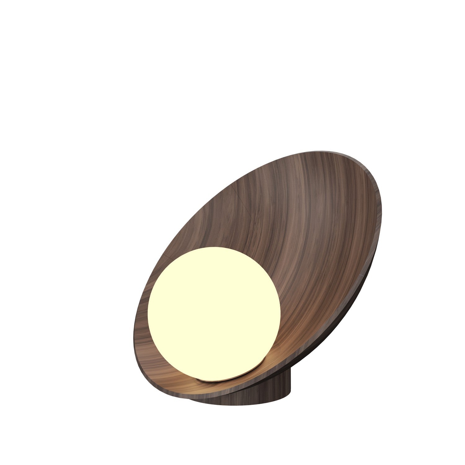 Accord Lighting - 7102.18 - One Light Table Lamp - Oyster - American Walnut
