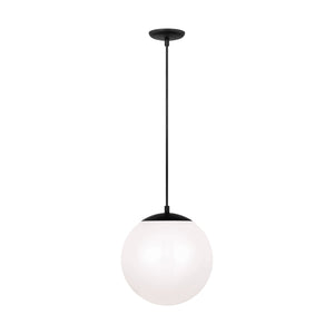 Visual Comfort Studio - 6022-112 - One Light Pendant - Leo - Hanging Globe - Midnight Black