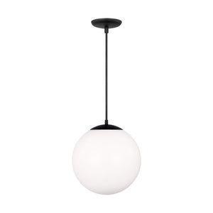 Visual Comfort Studio - 6024-112 - One Light Pendant - Leo - Hanging Globe - Midnight Black