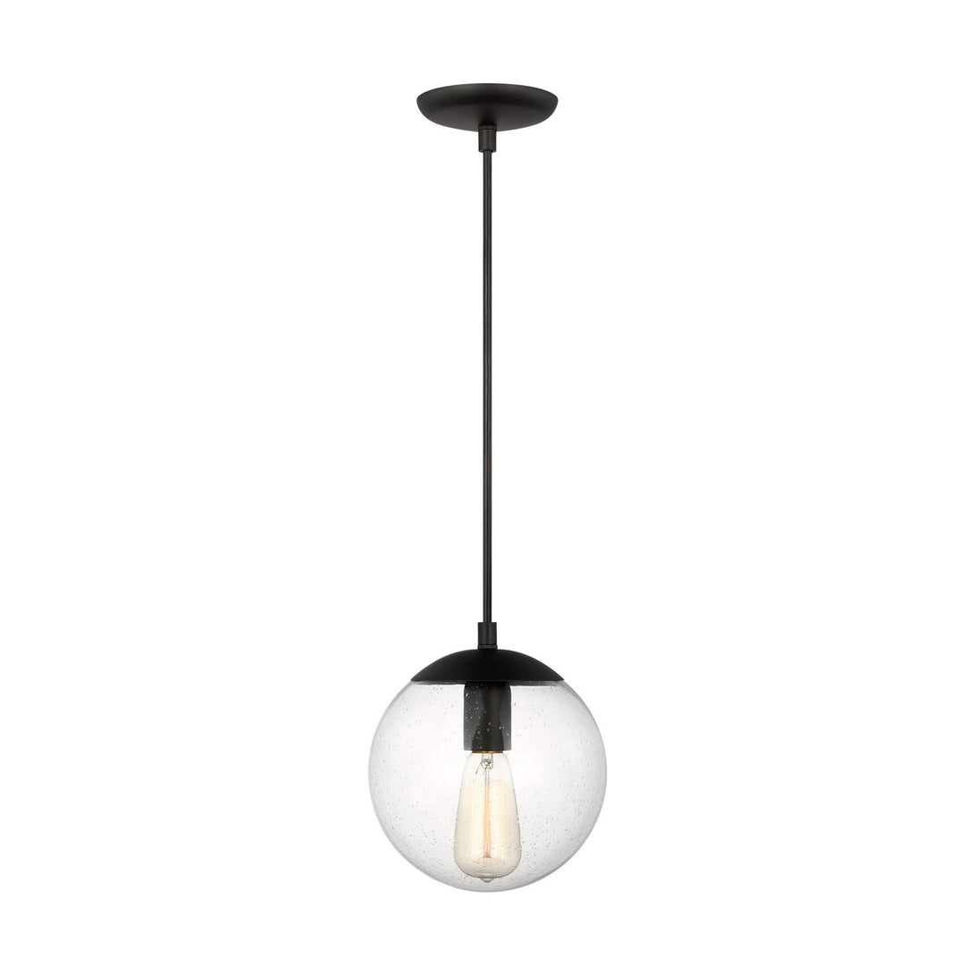Visual Comfort Studio - 6501801-112 - One Light Pendant - Leo - Hanging Globe - Midnight Black