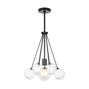Visual Comfort Studio - 6514301-112 - One Light Pendant - Bronzeville - Midnight Black