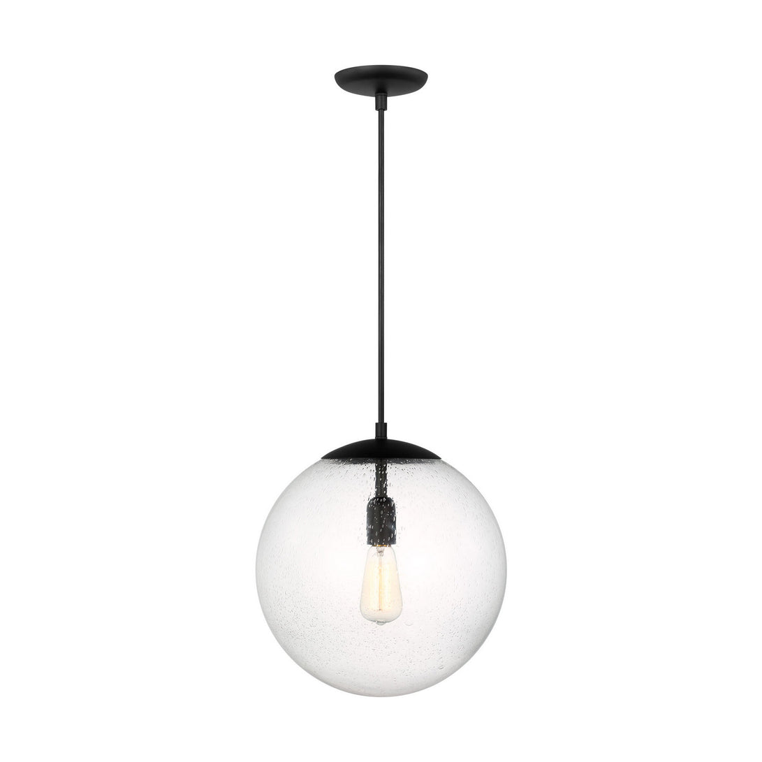 Visual Comfort Studio - 6801801-112 - One Light Pendant - Leo - Hanging Globe - Midnight Black