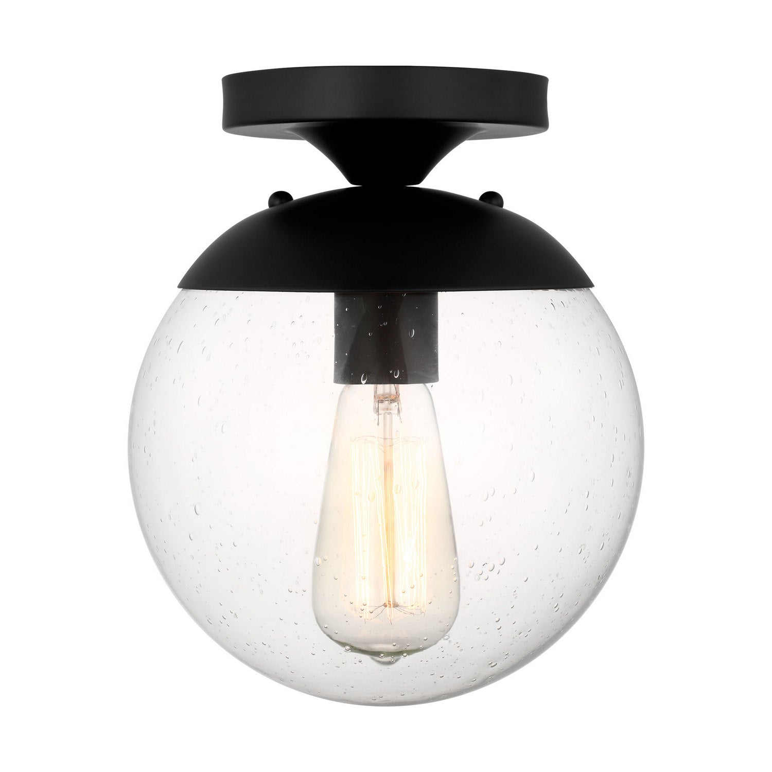 Visual Comfort Studio - 7501801-112 - One Light Pendant - Leo - Hanging Globe - Midnight Black