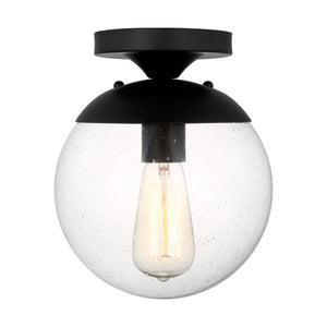 Visual Comfort Studio - 7501801-112 - One Light Pendant - Leo - Hanging Globe - Midnight Black