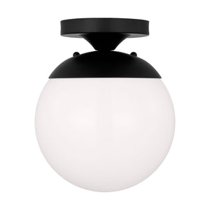 Visual Comfort Studio - 7518-112 - One Light Wall / Semi-Flush Mount - Leo - Hanging Globe - Midnight Black