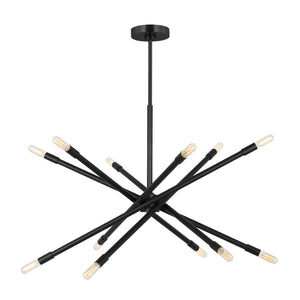 Visual Comfort Studio - CC16612MBK - 12 Light Chandelier - Eastyn - Midnight Black