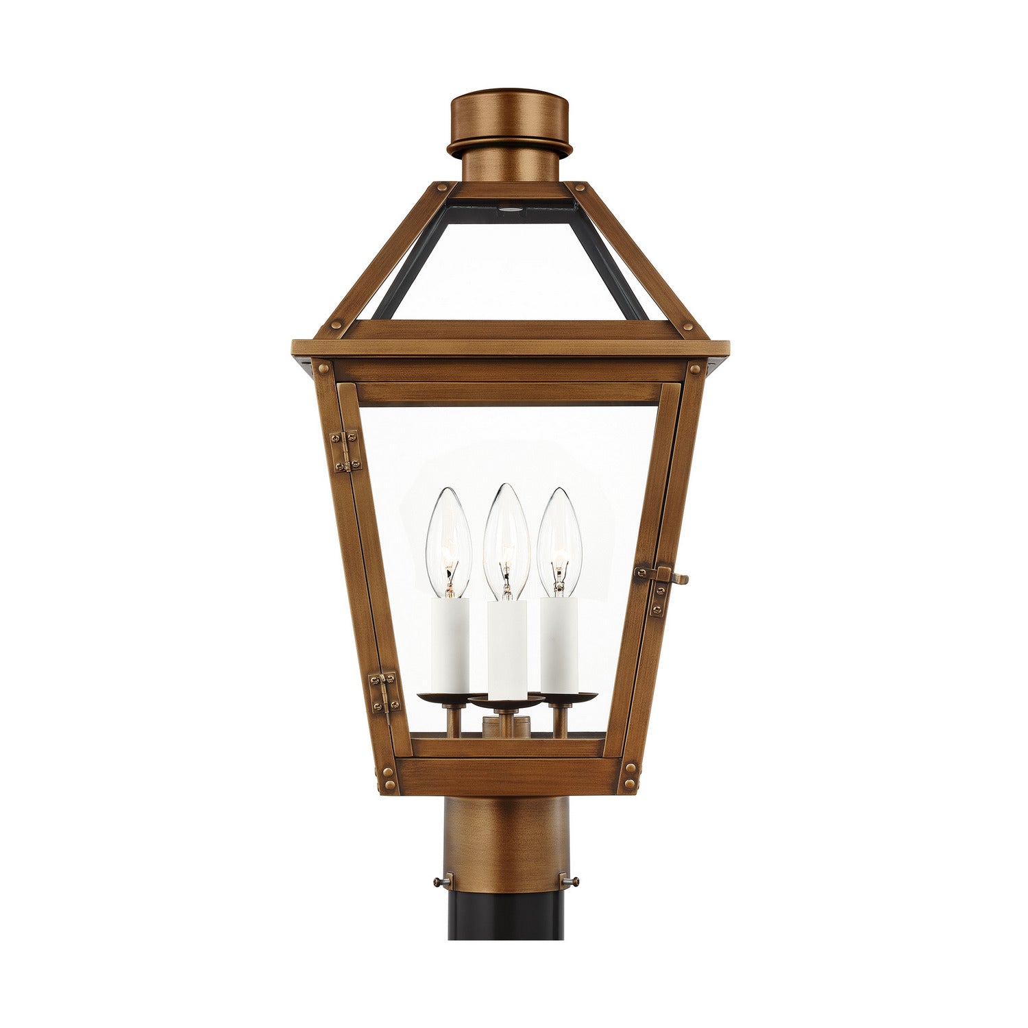 Visual Comfort Studio - CO1413NCP - Three Light Post Mount - Hyannis - Natural Copper