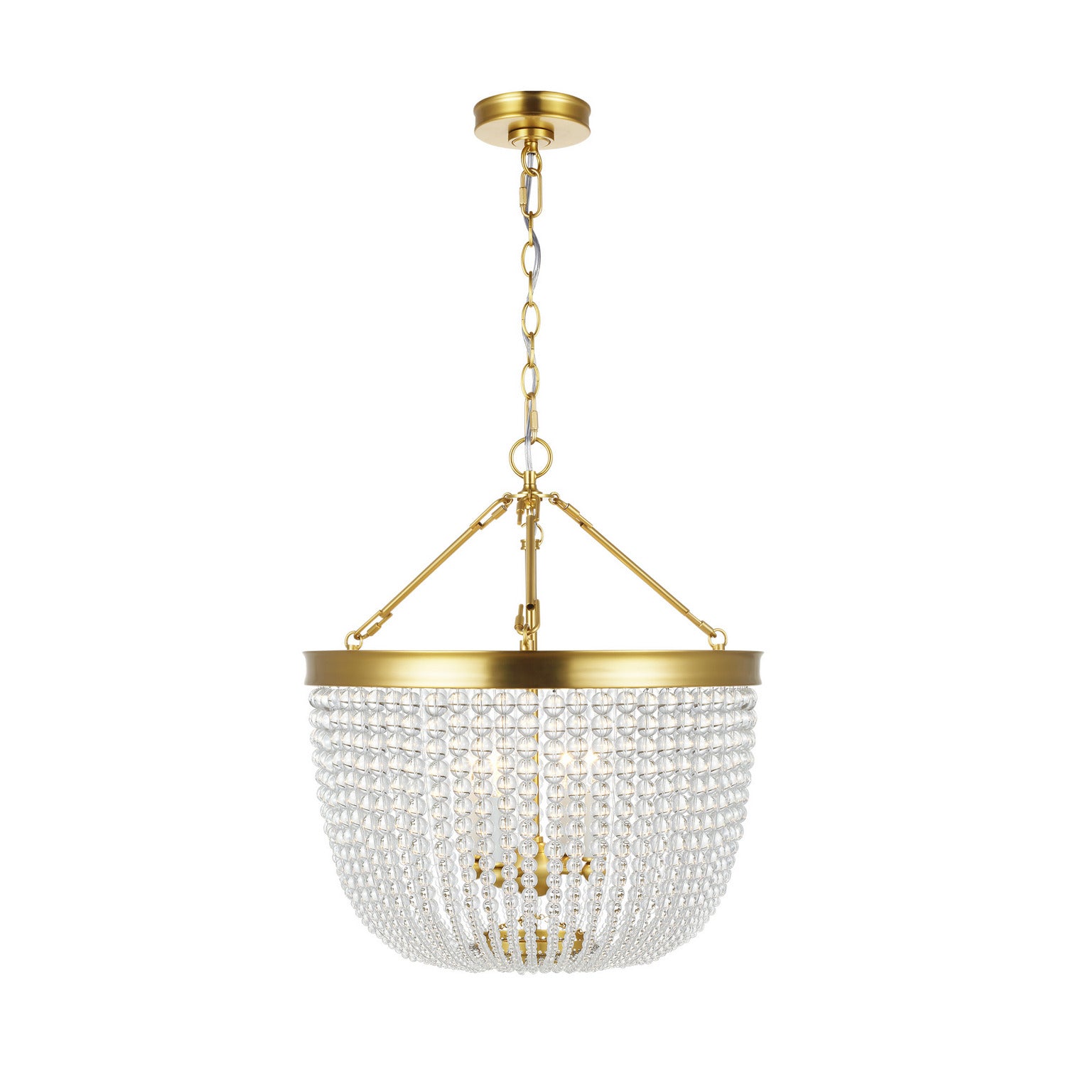 Visual Comfort Studio - CP1354BBS - Four Light Pendant - Summerhill - Burnished Brass