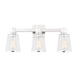 Visual Comfort Studio - CV1033PN - Three Light Bath Vanity - Alessa - Polished Nickel