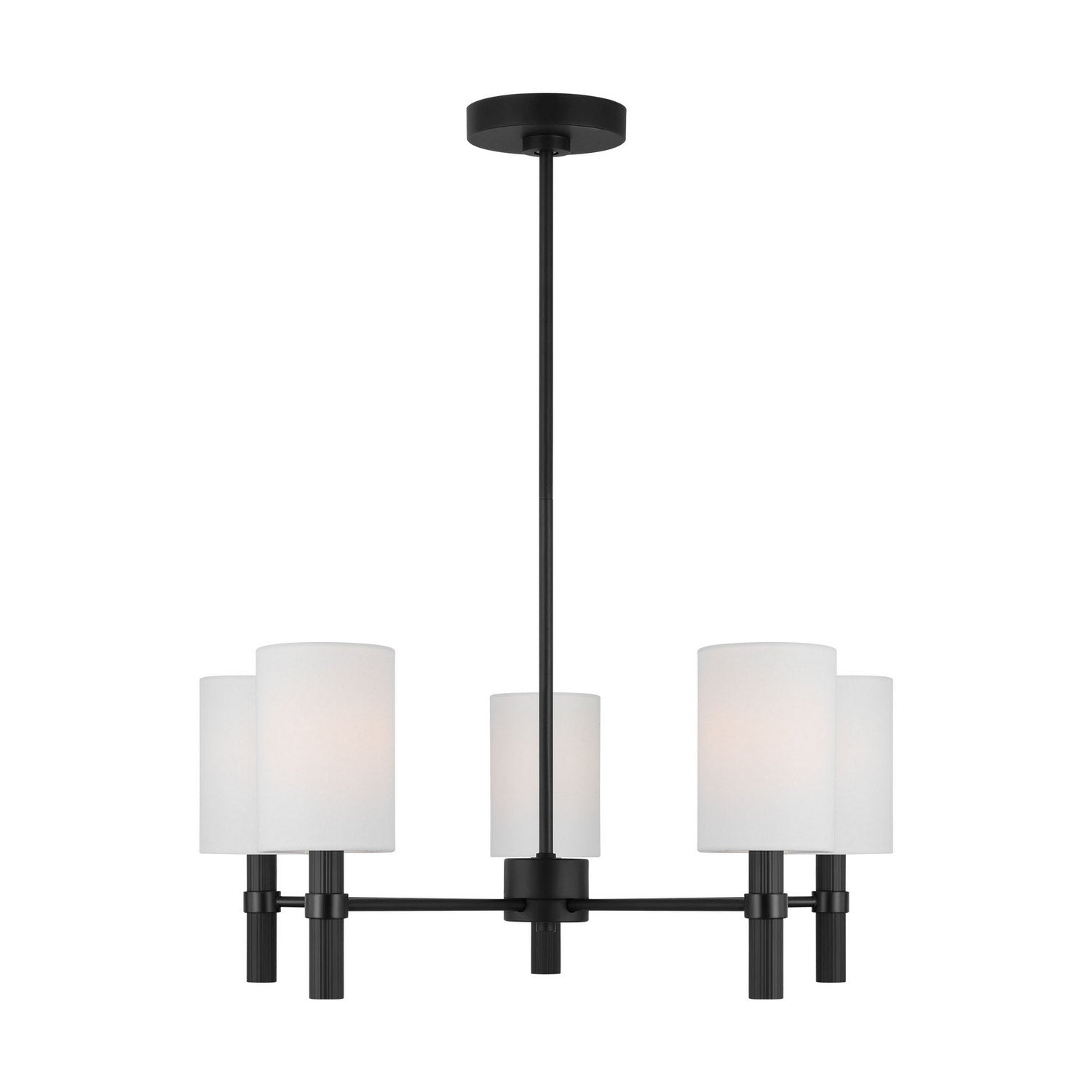 Visual Comfort Studio - DJC1135MBK - Five Light Chandelier - Manor - Midnight Black