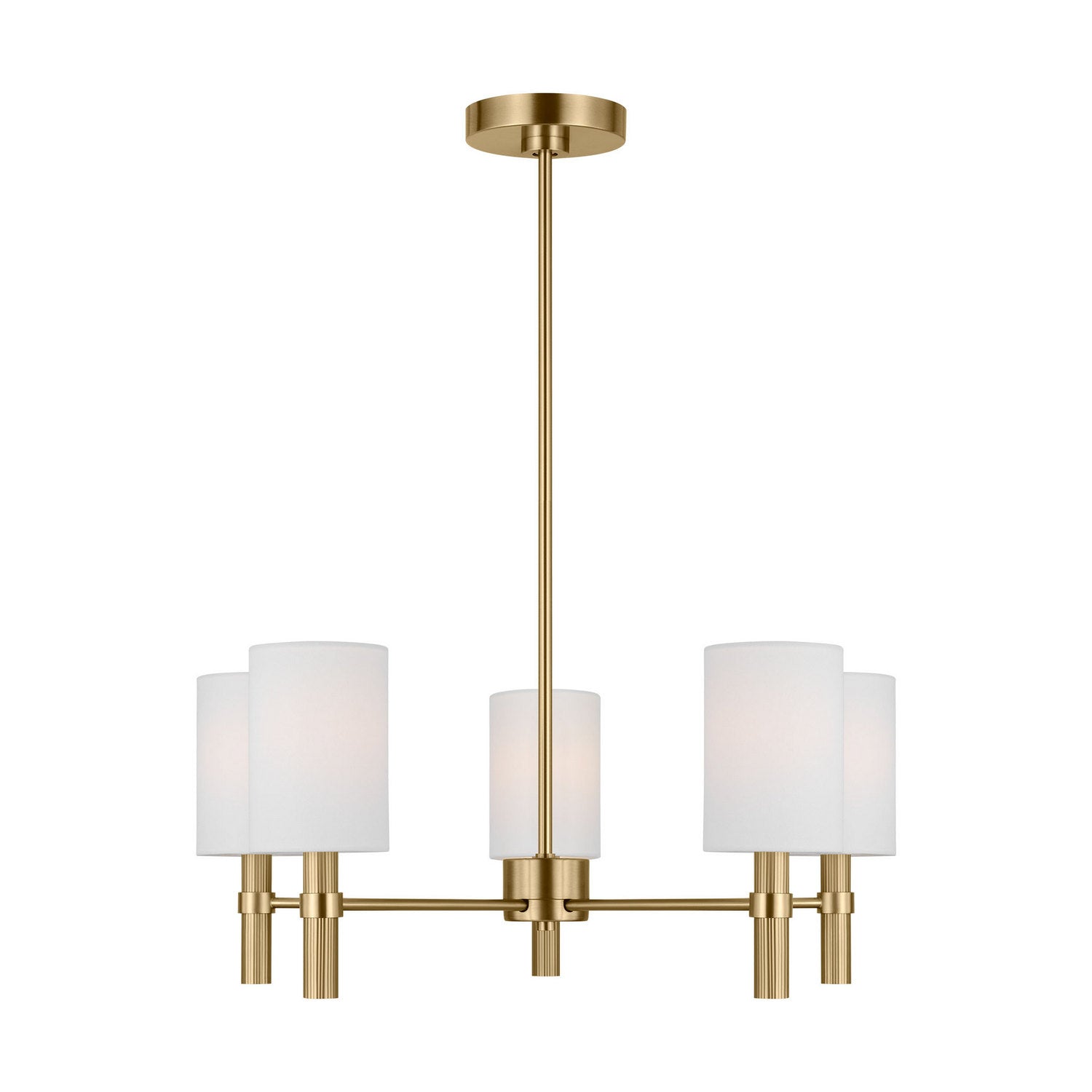 Visual Comfort Studio - DJC1135SB - Five Light Chandelier - Manor - Satin Brass