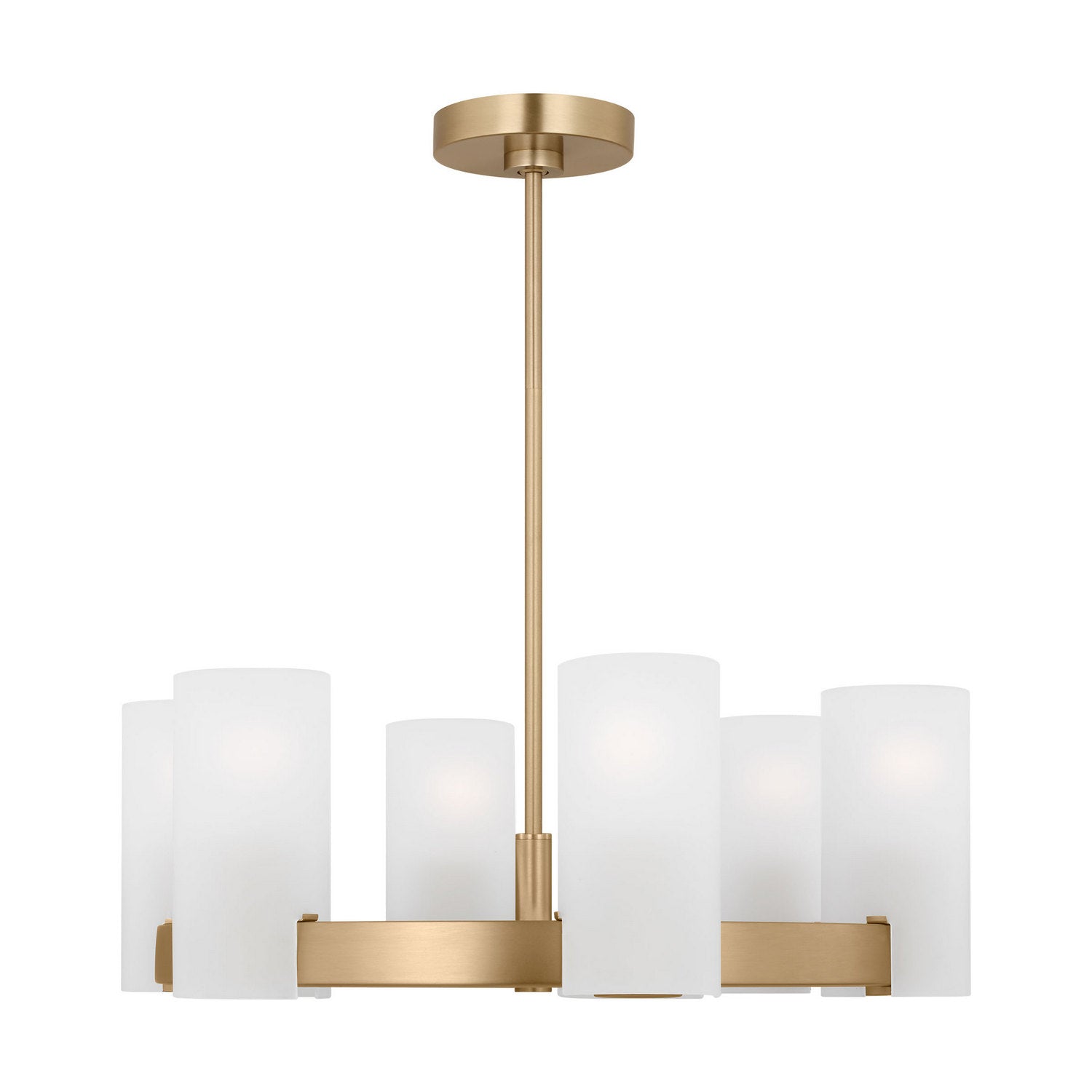 Visual Comfort Studio - DJC1156SB - Six Light Chandelier - Rhode - Satin Brass