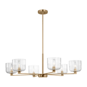 Visual Comfort Studio - DJC1216SB - Six Light Chandelier - Lochdale - Satin Brass