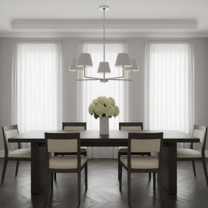 Visual Comfort Studio - DJC1265BS - Five Light Chandelier - Ender - Brushed Nickel