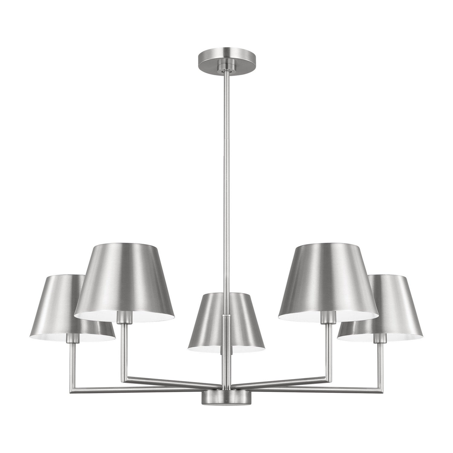 Visual Comfort Studio - DJC1265BS - Five Light Chandelier - Ender - Brushed Nickel